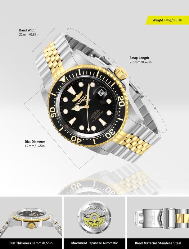 Reloj Autom&aacute;tico Pro Diver De Invicta Para Homb... image number null