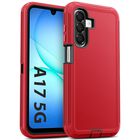 Funda Jelanry para Samsung Galaxy A17 5G Resistente, Rojo/Negro