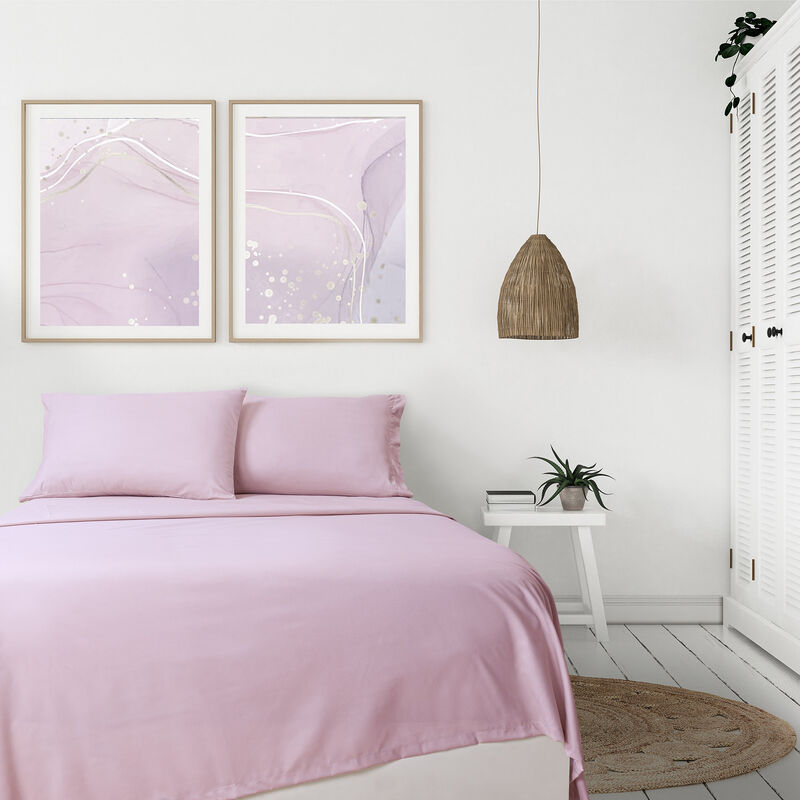 Juego de S&aacute;banas King Sumie Rosa image number null