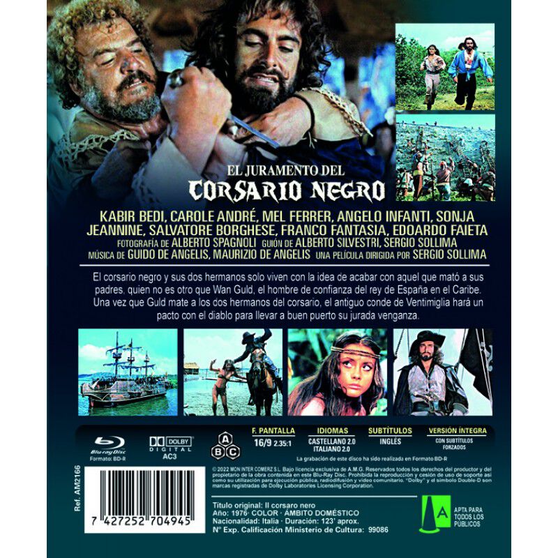 El Juramento Del Corsario Negro Bdr [blu-rayr] image number null