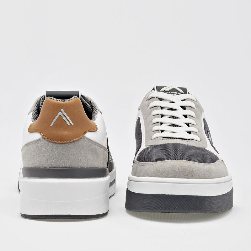 Clasben Tenis urbano para hombre gris blanco ca... image number null