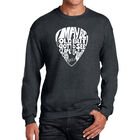 Sudadera De Cuello Redondo Word Art Para Hombre - P&uacute;a de Guitarra - Gris