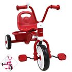 Triciclo para Ni&ntilde;os Asiento Ajustable Ruedas de Eva con Canasta Apto a partir de 2 A&ntilde;os Soporta hasta 25 kg - Rojo