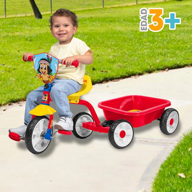 TRICICLO CON VAGON REMOVIBLE APACHE image number null