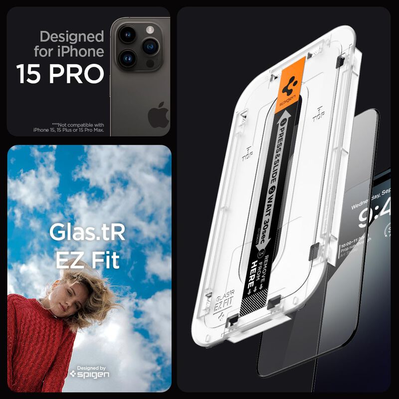 Protector De Pantalla Spigen Glastr Ez Fit Para... image number null