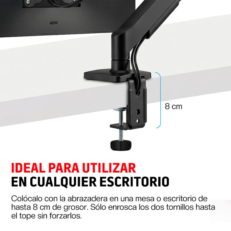 Soporte Hidraulico para Monitor Hasta 32 Pulgad... image number null