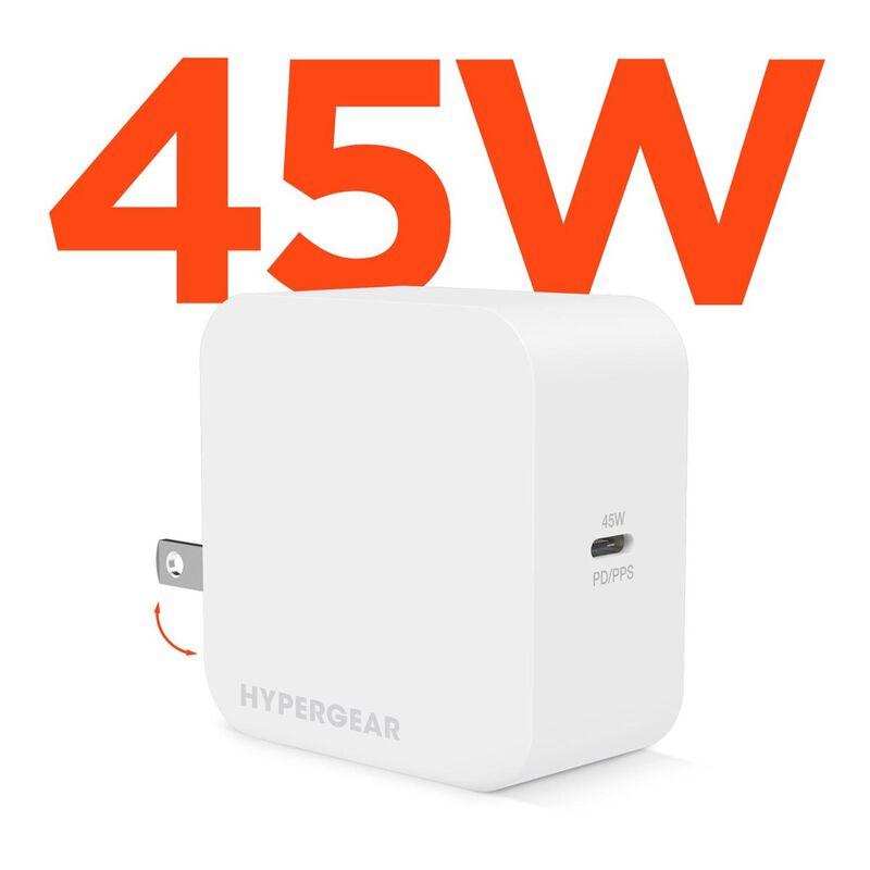 Cargador r&aacute;pido AC HYPERGEAR USB-C PD 45W PPS u... image number null
