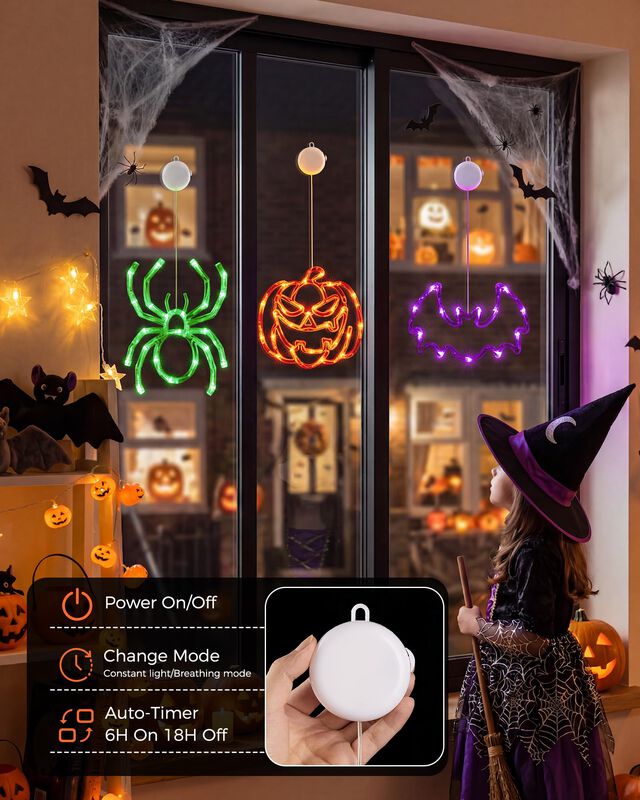 Guirnalda De Luces Minetom Halloween 3 Unidades... image number null