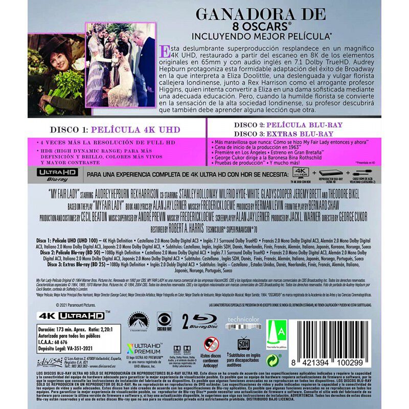 Mi bella dama - BD + 4K-UHD [Blu-ray + 4K-UHD +... image number null