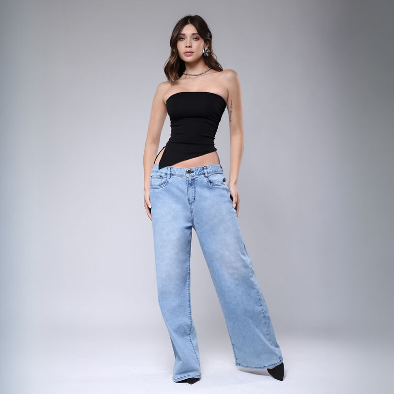 Jeans de Dama Recto Savi Jeans SB4701C Tiro Alt... image number null