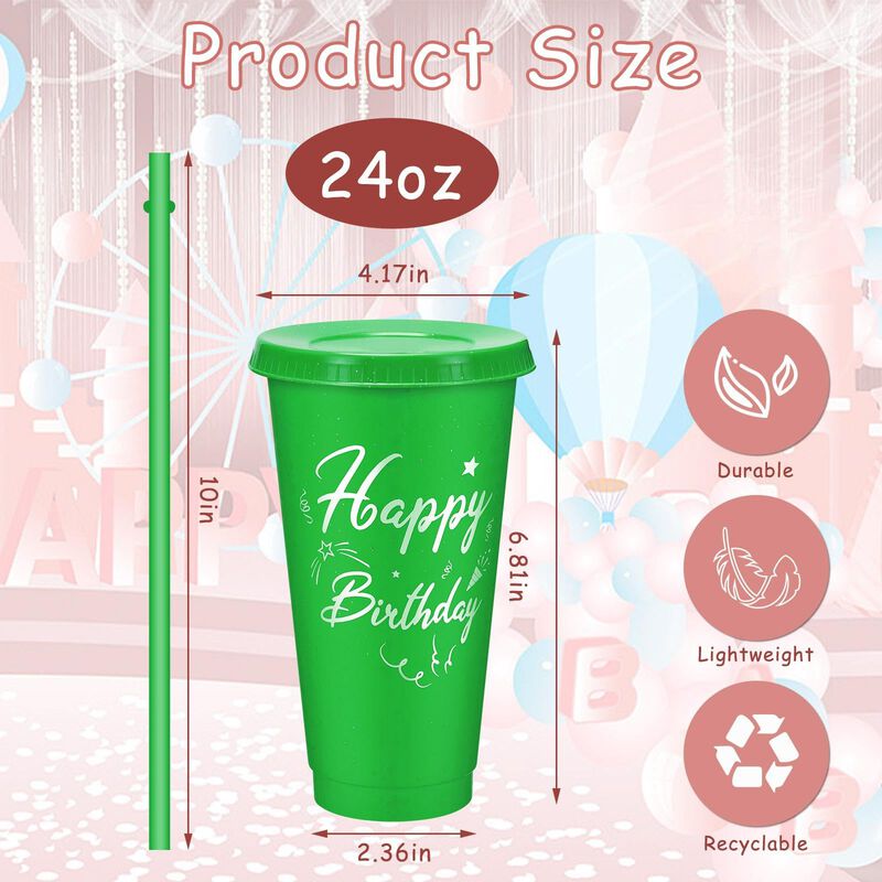 Vasos Reutilizables Uiifan 30 Unidades, 24 oz (... image number null