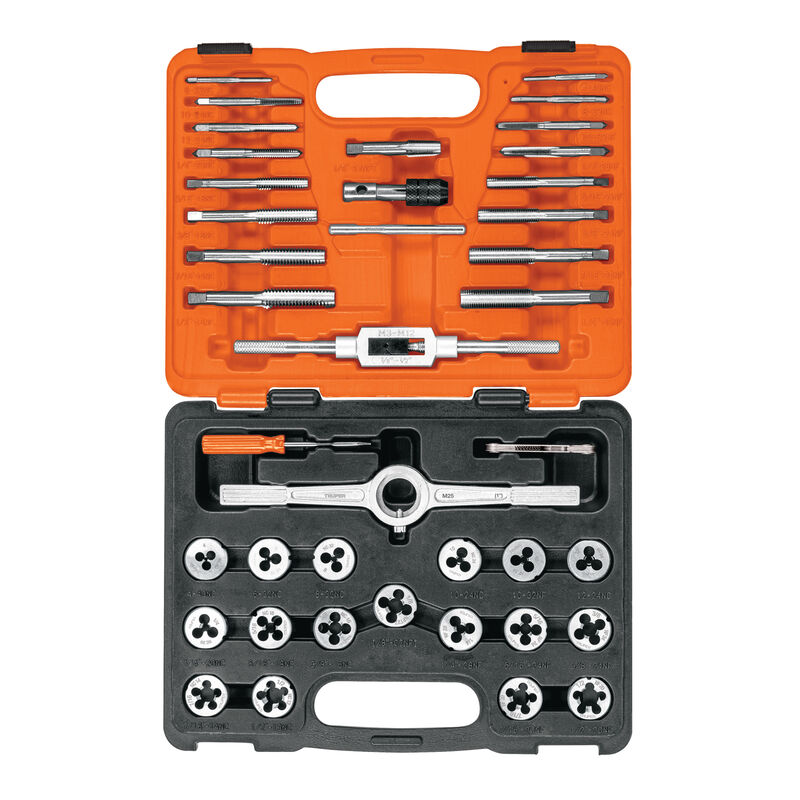 Juego de 40 Piezas de Machuelos y Tarrajas Trup... image number null