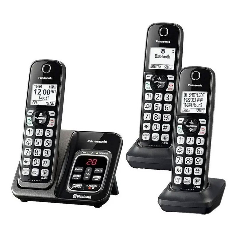 Tel&eacute;fono Inal&aacute;mbrico Panasonic Tres Ext KX-TG27... image number null