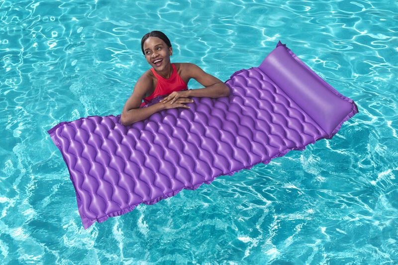 Cama Inflable adulto lisa rosa/verde/amar 3col ... image number null