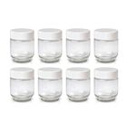 Set De 8 Tarros De Cristal Para M&aacute;quina De Yogur Euro Cuisine