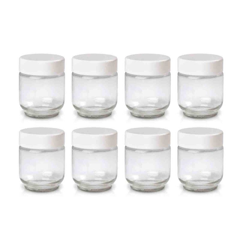 Set De 8 Tarros De Cristal Para M&aacute;quina De Yogu... image number null