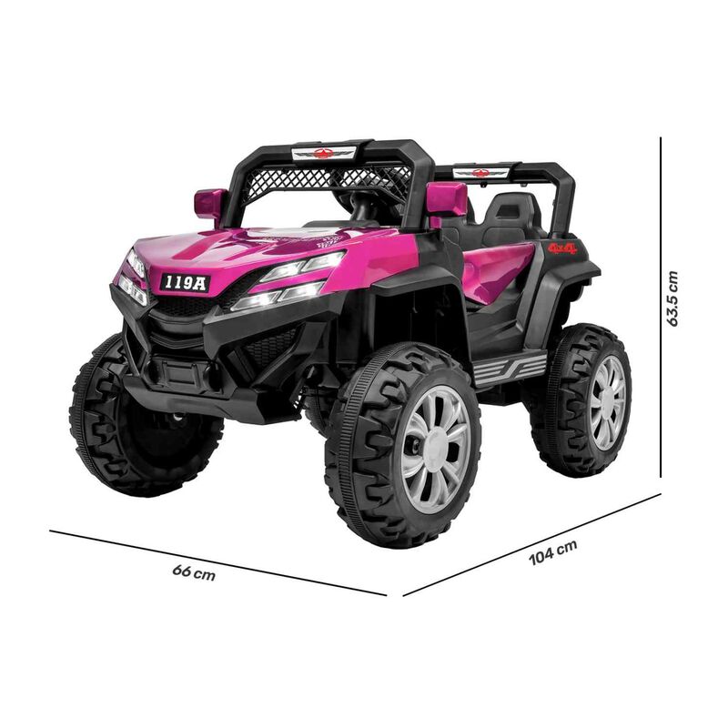 Carro Montable Buggy El&eacute;ctrico Luces Musica Usb... image number null