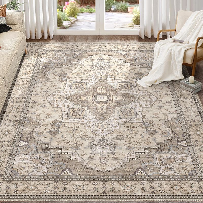 Alfombra De &Aacute;rea Eieihouse 178x229 Cm Lavable V... image number null
