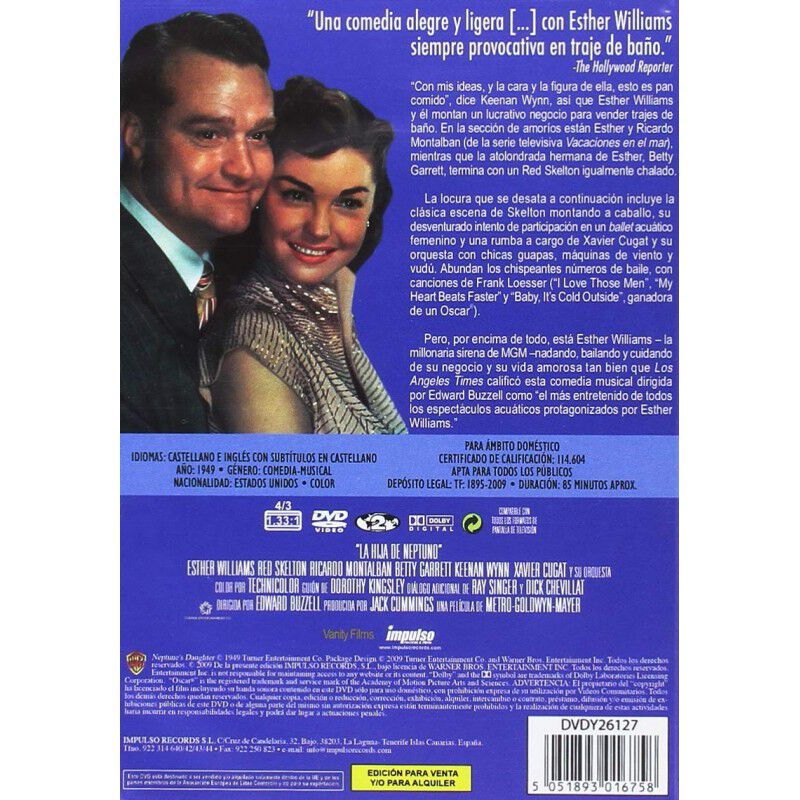La Hija De Neptuno &mdash; Dvd (1949) image number null
