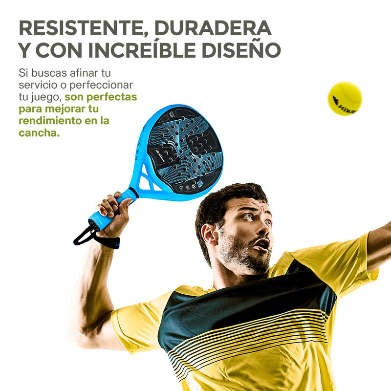 Pala de Pádel Premium con Funda 3 Pelotas y Gri... image number null