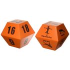 Dados de ejercicios fitness de 10 lados