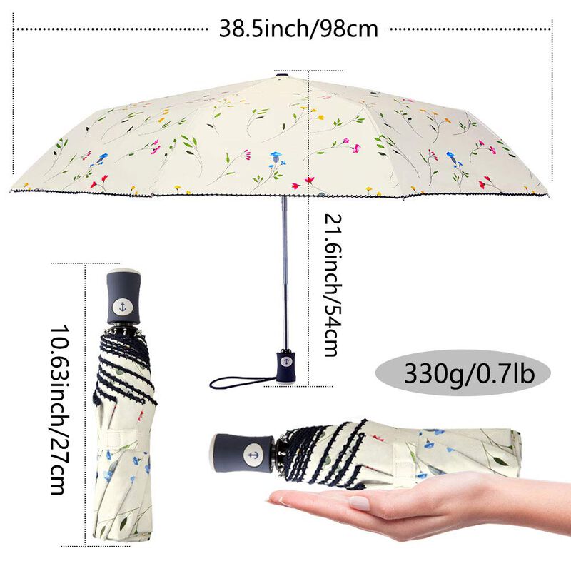 Paraguas De Viaje Plegable Compacto Umbrella Fd... image number null