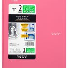 Carpeta De Archivo Five Star 29,5 &times; 23,6 cm Rosa De 2 Bolsillos