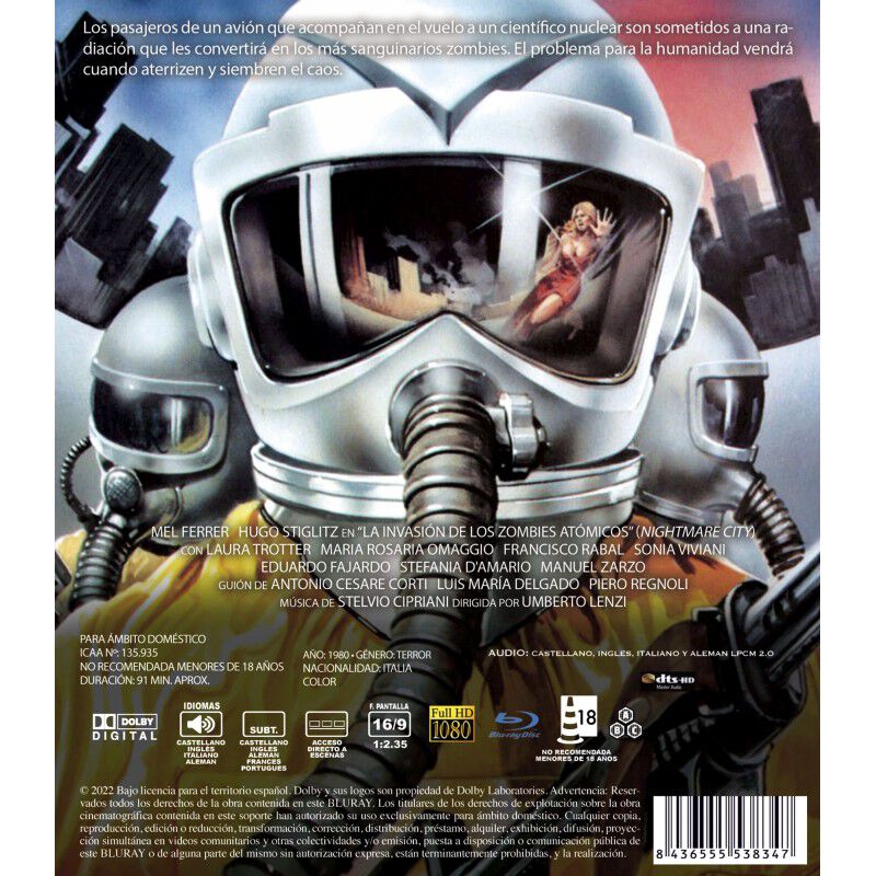 La Invasi&oacute;n De Los Zombies At&oacute;micos [blu-ray] (... image number null