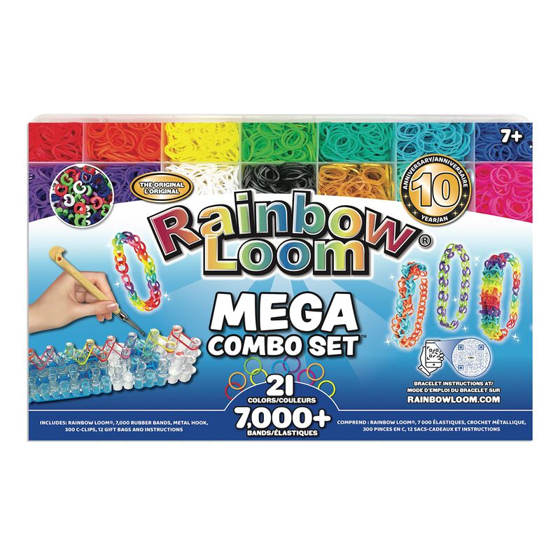 Set Combinado Rainbow Loom&reg; Mega Con M&aacute;s De 700... image number null