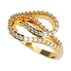 Anillo de Compromiso en Oro Amarillo 10K con Circonia -  Talla:7/ FJ675-10Y-CZ-7