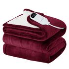 Manta El&eacute;ctrica Bedsure Twin Color Burdeos 110w