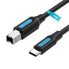 Cable de Impresora USB-C  a USB-B VENTION 2 Metros CQUBH  transferencia 480 Mbps