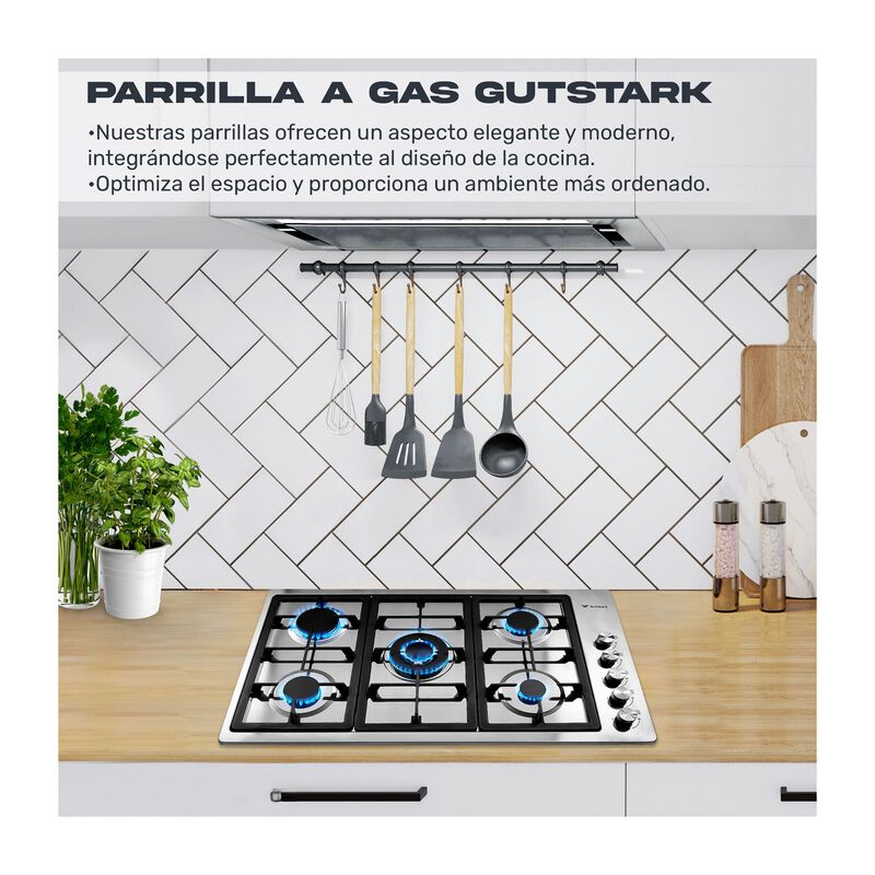 Parrilla Gutstark 5 Quemadores Acero Inoxidable... image number null