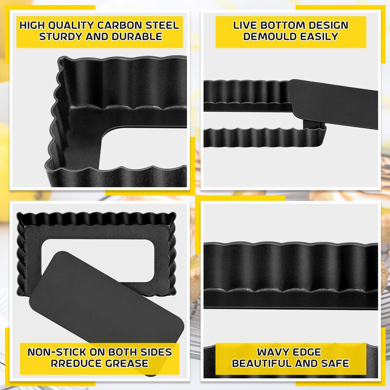 Moldes Para Tartas Tessco For You 16 Piezas 11x... image number null