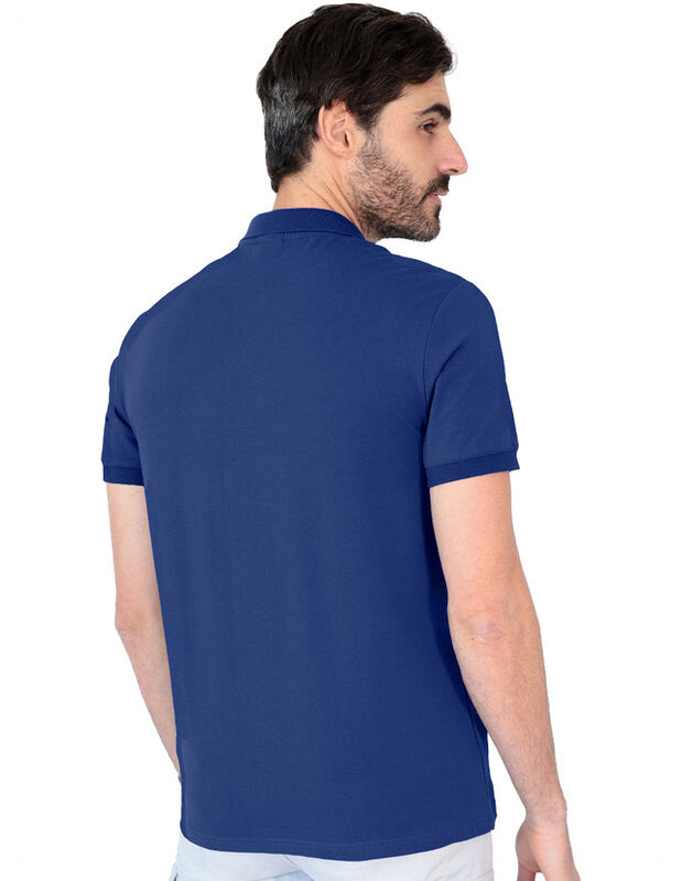 Playera Caballero Premium Cuello Con Cierre Azu... image number null