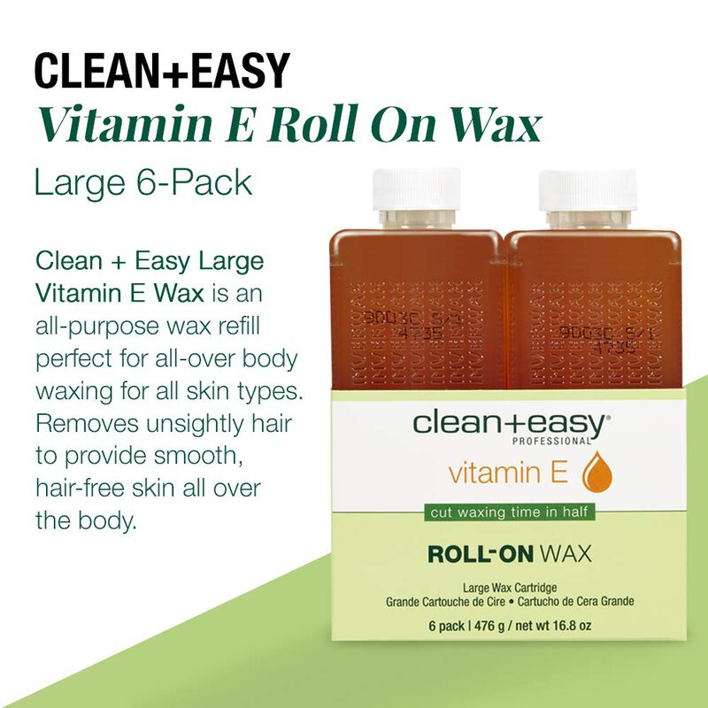 Roll-on Wax Clean & Easy Vit E, Paquete De 6 Re... image number null