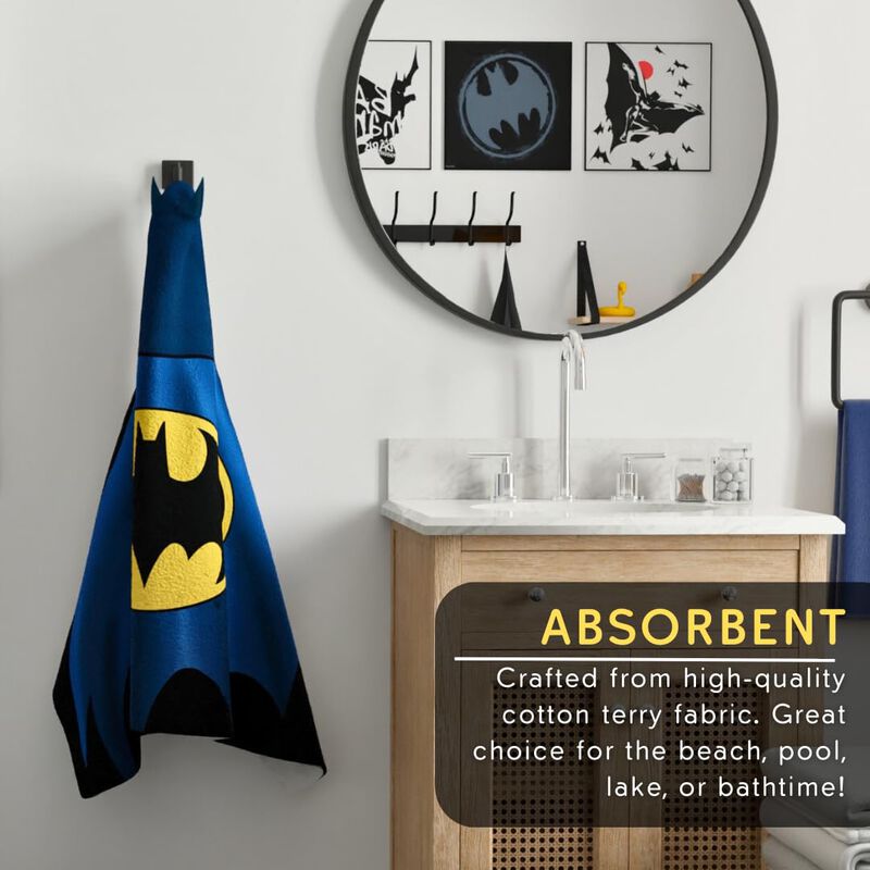 Toalla Con Capucha Franco Batman Kids De Felpa ... image number null