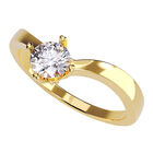 Anillo de Compromiso en Oro Amarillo 14K con Circonia -  Talla:9/ M1214-14Y-CZ-9