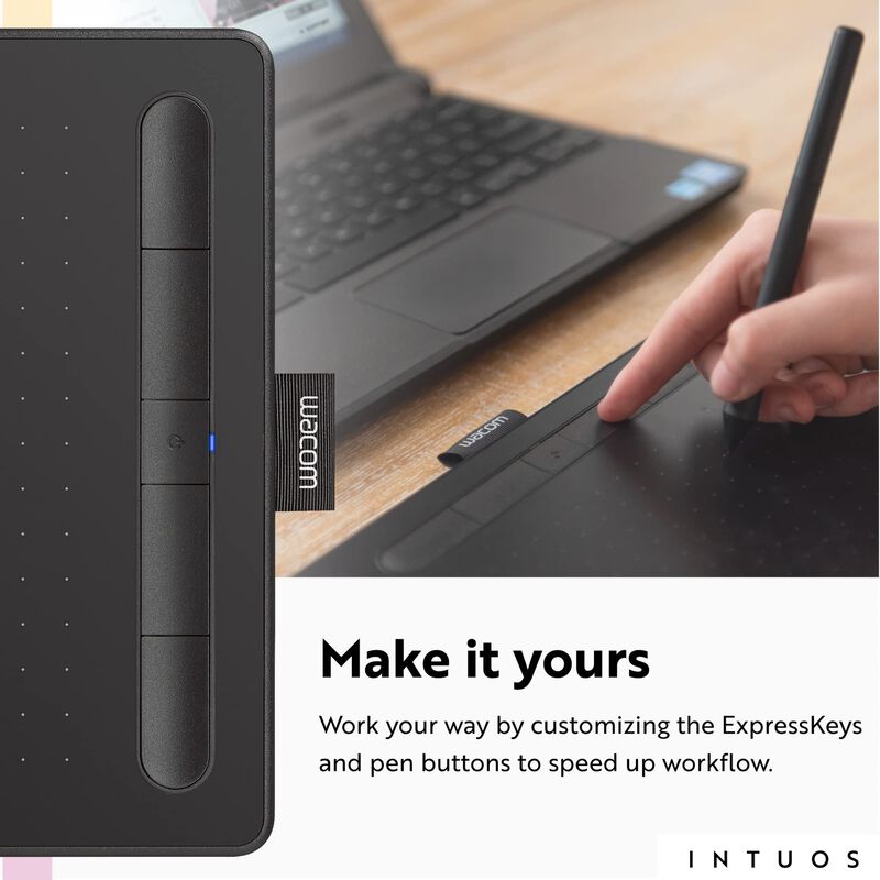 Tableta Gr&aacute;fica De Dibujo Wacom Intuos Small Bl... image number null