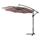 Sombrilla Jardin Playa Sol Angulo 3m Base Exterior Beige Jardimex