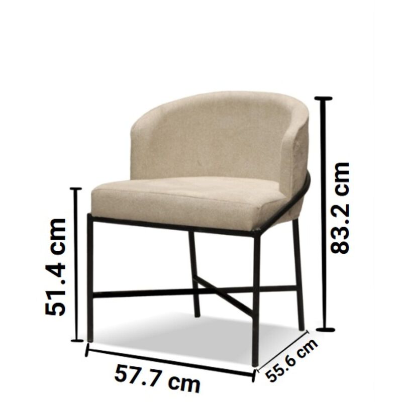 Set 2 Sillas Para Comedor Antara Diseño Curvo M... image number null