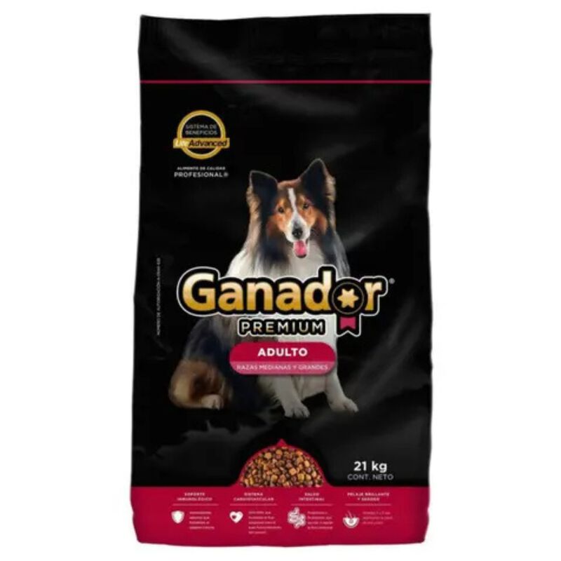Alimento Perro Ganador Premium 21 Kg Adulto Med... image number null