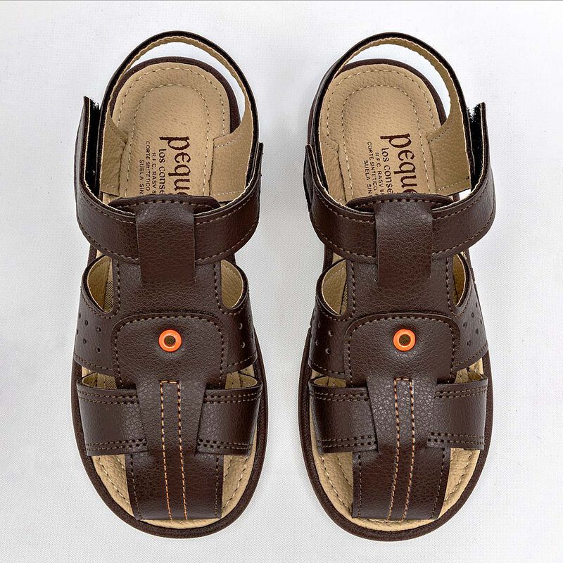 Chaparrin Sandalia para niño café image number null