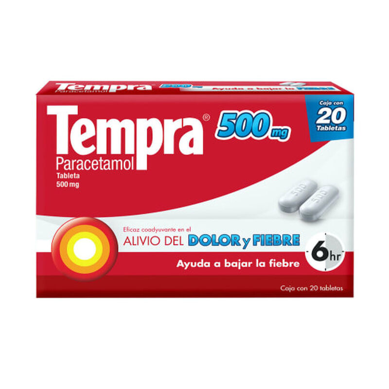TEMPRA 500 MG TABLETA C20 image number null