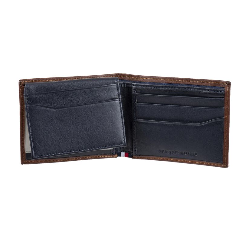 Cartera Tommy Hilfiger De Piel Aut&eacute;ntica Con Bl... image number null