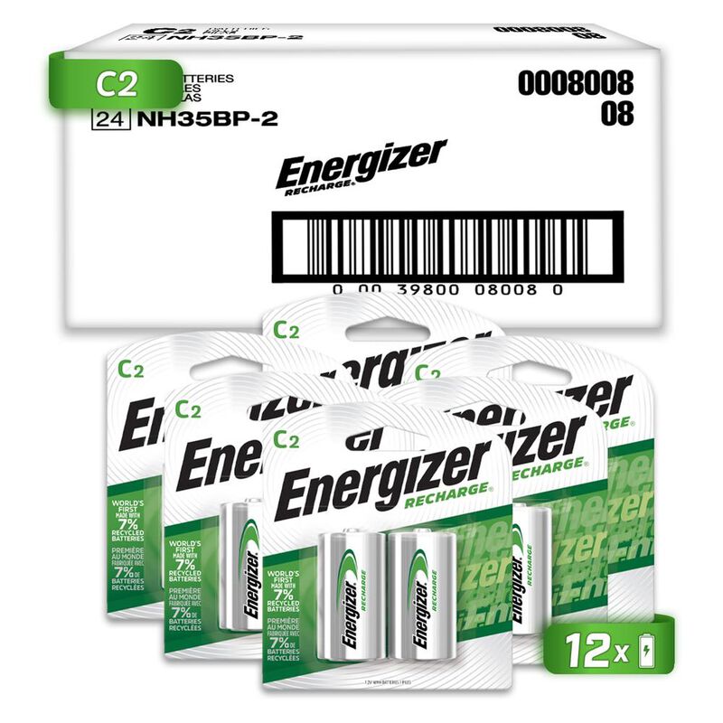 Pila Energizer C Recargable Blister 12 Unidades... image number null