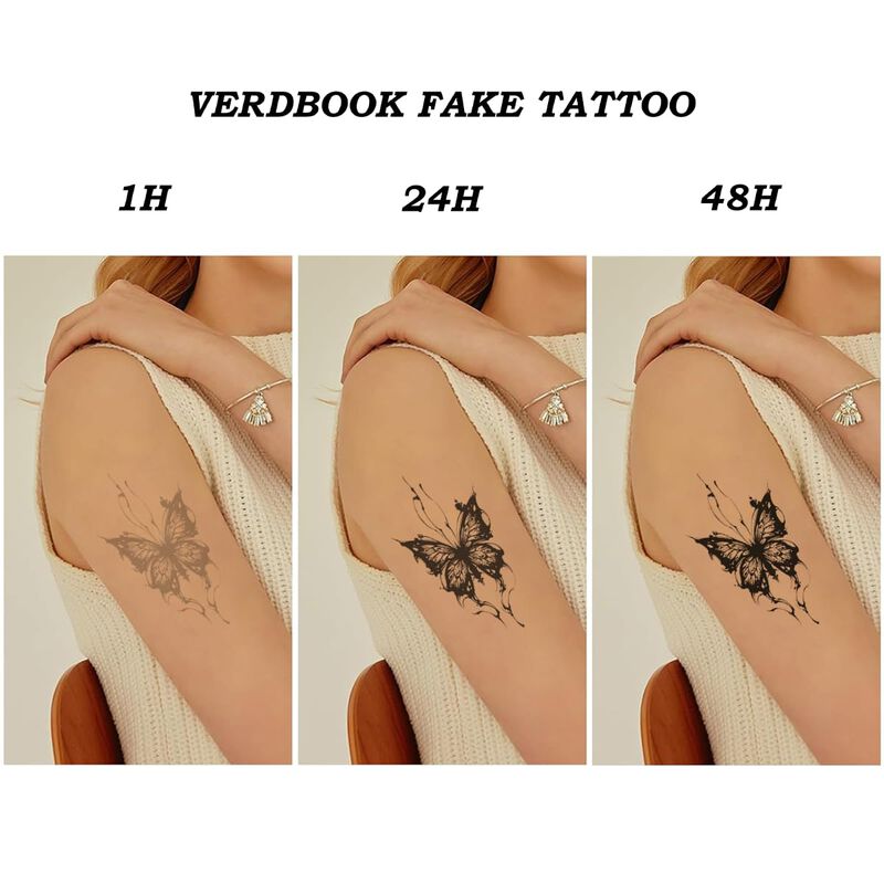 Tatuaje Temporal Verdbook Patr&oacute;n De Murci&eacute;lagos... image number null