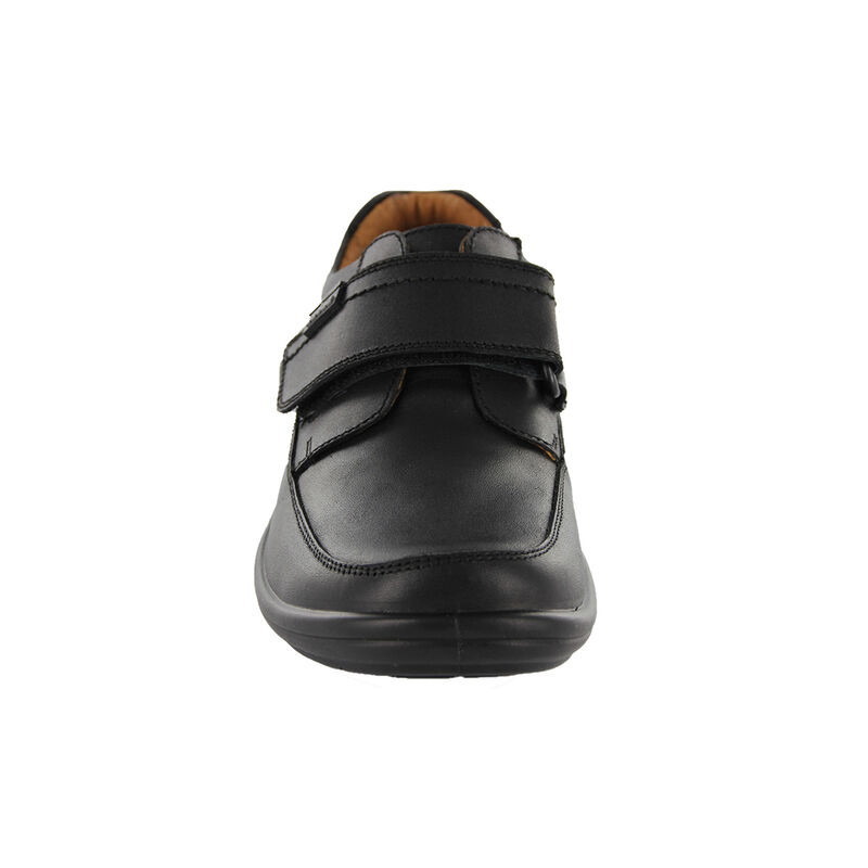 Audaz Zapato Escolar En Piel Para Ni&ntilde;o Negro Co... image number null