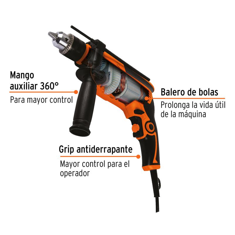 Rotomartillo 1/2' 650 W Profesional Truper image number null