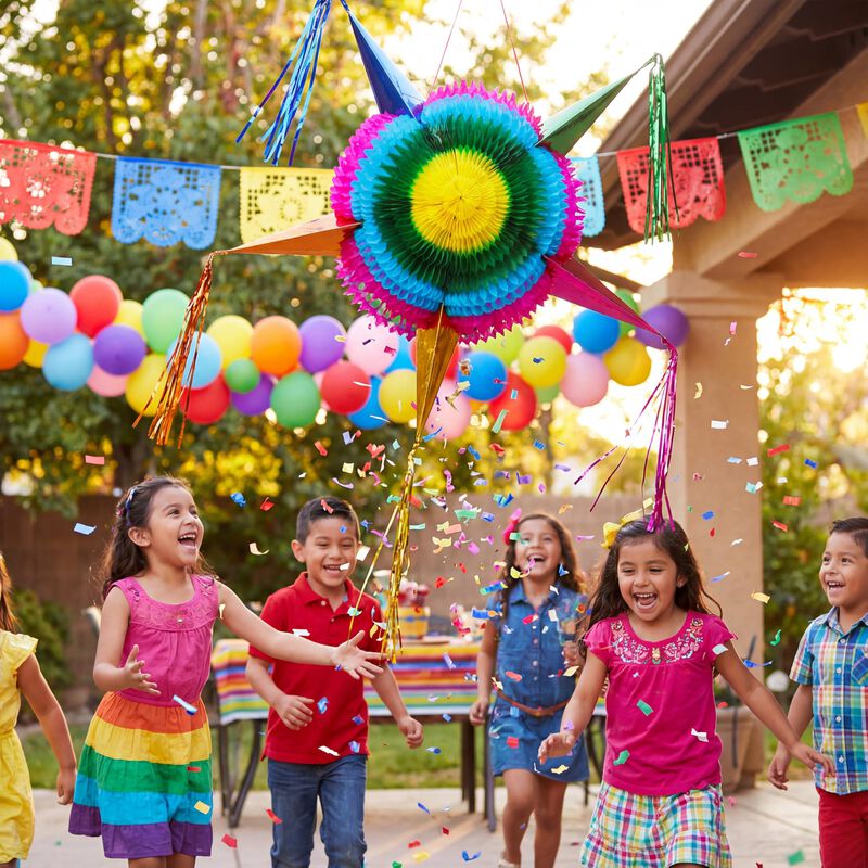 Pi&ntilde;ata Joyin 80 cm Plegable Con Estrella &ndash; Deco... image number null